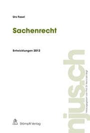 Cover von Sachenrecht Entwicklungen 2012