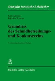 Cover von Grundriss des Schuldbetreibungs- und Konkursrechts