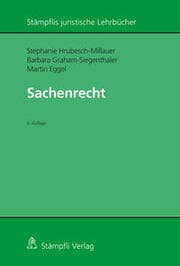 Cover von Sachenrecht
