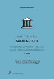 Cover von Repetitorium zum Sachenrecht