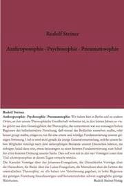 Cover von Anthroposophie, Psychosophie, Pneumatosophie