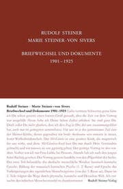 Cover von Rudolf Steiner - Marie Steiner-von Sivers: Briefwechsel und Dokumente 1901-1925