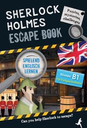 Cover von Sherlock Holmes Escape Book. Spielend Englisch lernen - für Fortgeschrittene Sprachniveau B1