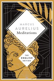 Cover von Aurelius - Meditations. A special edition hardcover embossed with silver foil