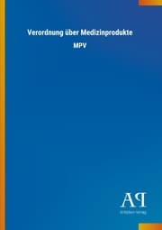 Cover von Verordnung über Medizinprodukte