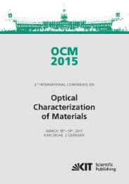 Cover von OCM 2015 - Optical Characterization of Materials - conference proceedings