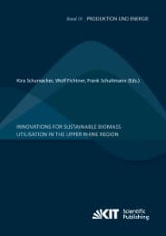 Cover von Innovations for sustainable biomass utilisation in the Upper Rhine Region