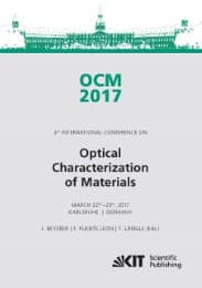 Cover von OCM 2017 - Optical Characterization of Materials - conference proceedings