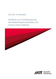 Cover von Verfahren zur Charakterisierung des Niederfrequenzverhaltens von Lithium-Ionen Batterien