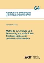 Cover von Methode zur Analyse und Bewertung von stufenlosen Traktorgetrieben mit mehreren Schnittstellen