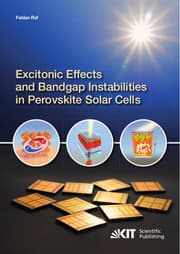 Cover von Excitonic Effects and Bandgap Instabilities in Perovskite Solar Cells