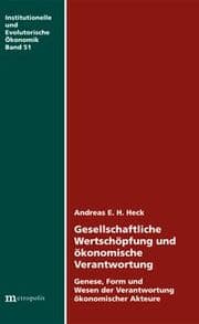Cover von Gesellschaftliche Wertschöpfung und ökonomische Verantwortung
