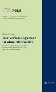 Cover von Der Verfassungsstaat ist ohne Alternative