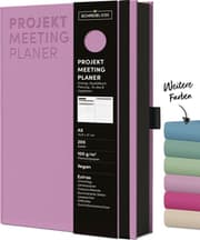 Cover von Projekt-Meeting Planer Flieder