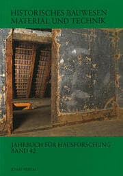 Cover von Historisches Bauwesen Material und Technik