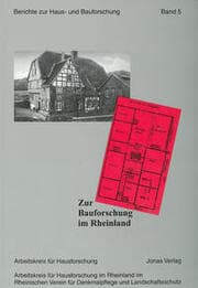 Cover von Zur Bauforschung im Rheinland