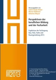 Cover von Perspektiven der beruflichen Bildung und der Facharbeit