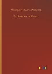 Cover von Ein Sommer im Orient