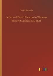 Cover von Letters of David Ricardo to Thomas Robert Malthus 1810-1823
