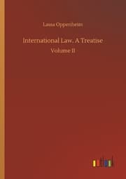 Cover von International Law. A Treatise