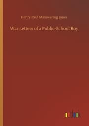 Cover von War Letters of a Public-School Boy