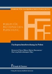 Cover von Fachsprachenforschung in Polen