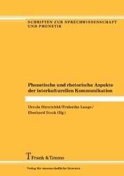 Cover von Phonetische und rhetorische Aspekte der interkulturellen Kommunikation