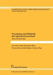 Cover von Forschung und Didaktik der Sprechwissenschaft
