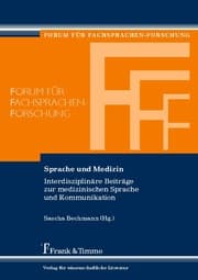 Cover von Sprache und Medizin