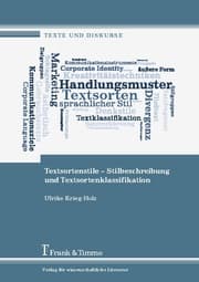 Cover von Textsortenstile - Stilbeschreibung und Textsortenklassifikation