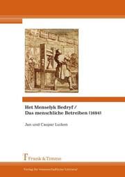 Cover von Het Menselyk Bedryf/Das menschliche Betreiben (1694)