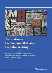 Cover von Translation - Fachkommunikation - Fachübersetzung