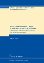 Cover von Sprachvertonung und Gestik in den Werken Richard Wagners