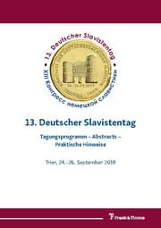 Cover von 13. Deutscher Slavistentag