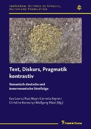 Cover von Text, Diskurs, Pragmatik kontrastiv