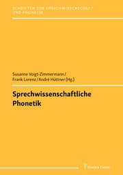 Cover von Sprechwissenschaftliche Phonetik