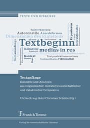 Cover von Textanfänge