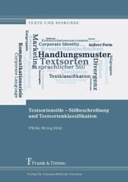 Cover von Textsortenstile - Stilbeschreibung und Textsortenklassifikation