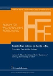 Cover von Terminology Science in Russia today