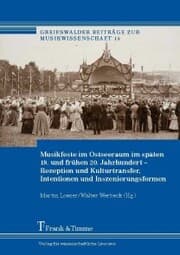 Cover von Musikfeste im Ostseeraum im späten 19. und frühen 20. Jahrhundert