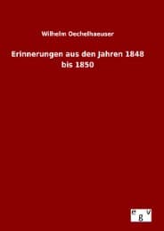 Cover von Erinnerungen aus den Jahren 1848 bis 1850