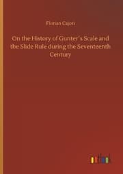 Cover von On the History of Gunter's Scale and the Slide Rule during the Seventeenth Century