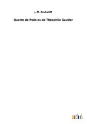 Cover von Quatre de Poésies de Théophile Gautier