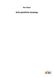 Cover von Acht geistliche Gesänge