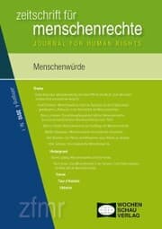 Cover von Menschenwürde
