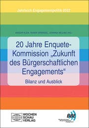 Cover von 20 Jahre Enquete-Kommission 'Zukunft des Bürgerschaftlichen Engagements' - Bilanz und Ausblick