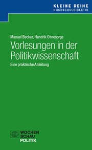 Cover von Vorlesungen in der Politikwissenschaft