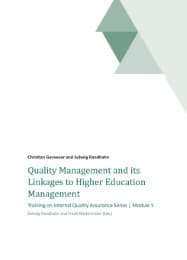 Cover von Quality Management and its Linkages to Higher Education Management