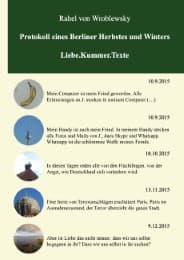 Cover von Protokoll eines Berliner Herbstes und Winters