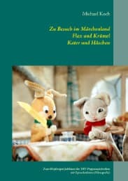 Cover von Zu Besuch im Märchenland, Flax und Krümel, Kater und Häschen